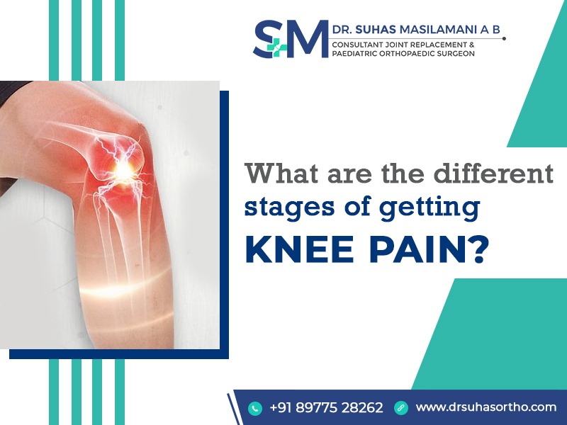 What are the different stages of getting Knee Pain?